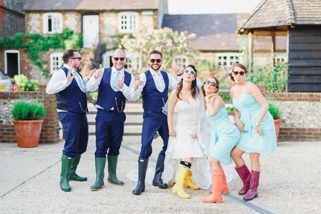 Real wedding at Upwaltham Barns