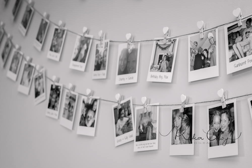 Real Wedding decoration ideas - Polaroid pictures