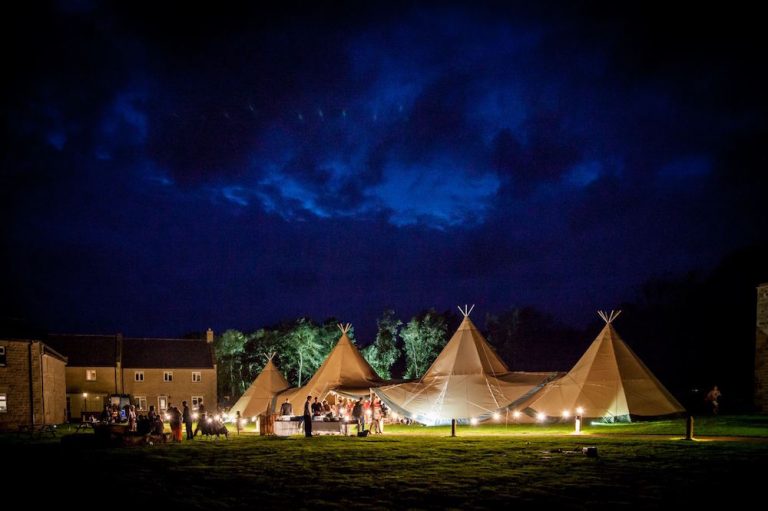 Tipi Wedding Evening Wedding Photography