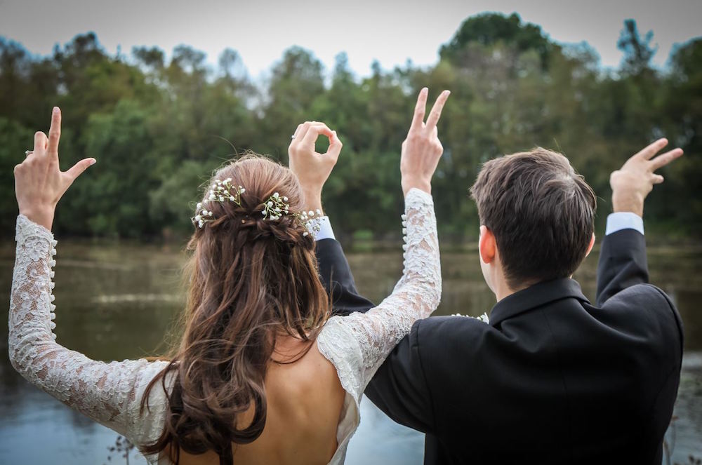 Real Wedding With Bride And Groom