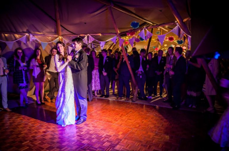 Warble Wedding First Dance With Live Band And Tipi Wedding