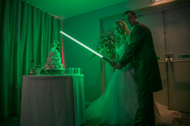 Real Wedding Star Wars Lightsaber