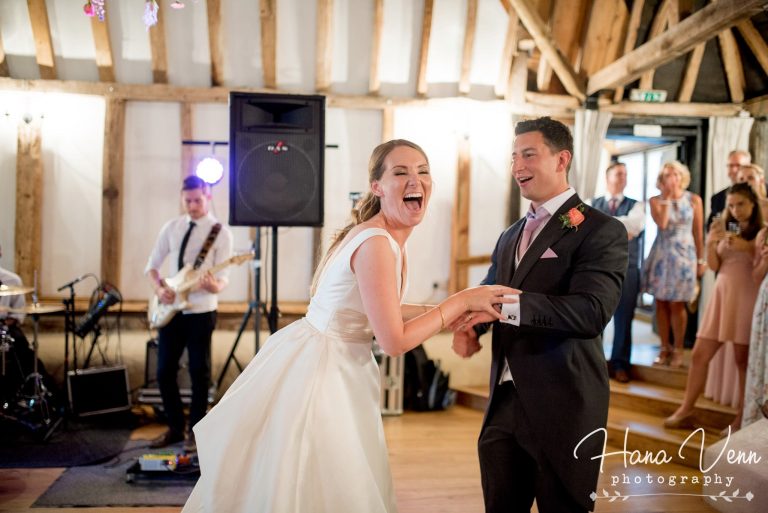 Bride and Groom Dancing