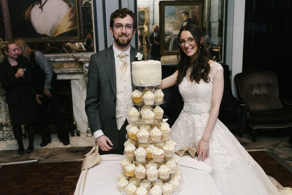 Bride and Groom Wedding Cake