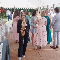 Clare Plays Sax