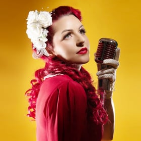 Miss Ruby Rouge - Vintage Singer