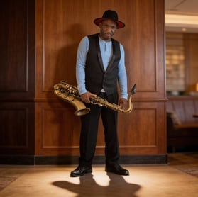 Richie Plays Saxophone