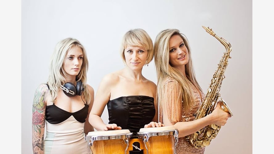 Glam Sax - Percussion & DJ Trio